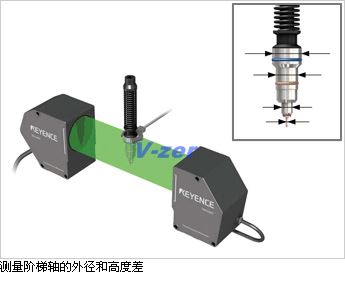 测量阶梯轴的外径和高度差