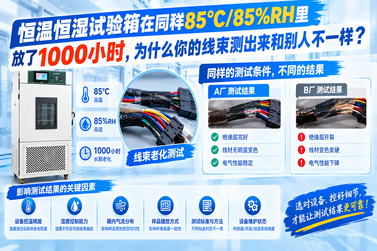 恒温恒湿试验箱在同样85℃/85%RH里放了1000小时，为什么你的线束测出来和别人不一样？.jpg